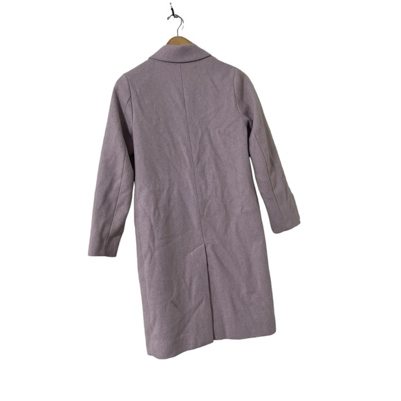 ABERCROMBIE & FITCH Dad Wool Mix Lilac Pea Coat Jacket - Picture 8 of 11